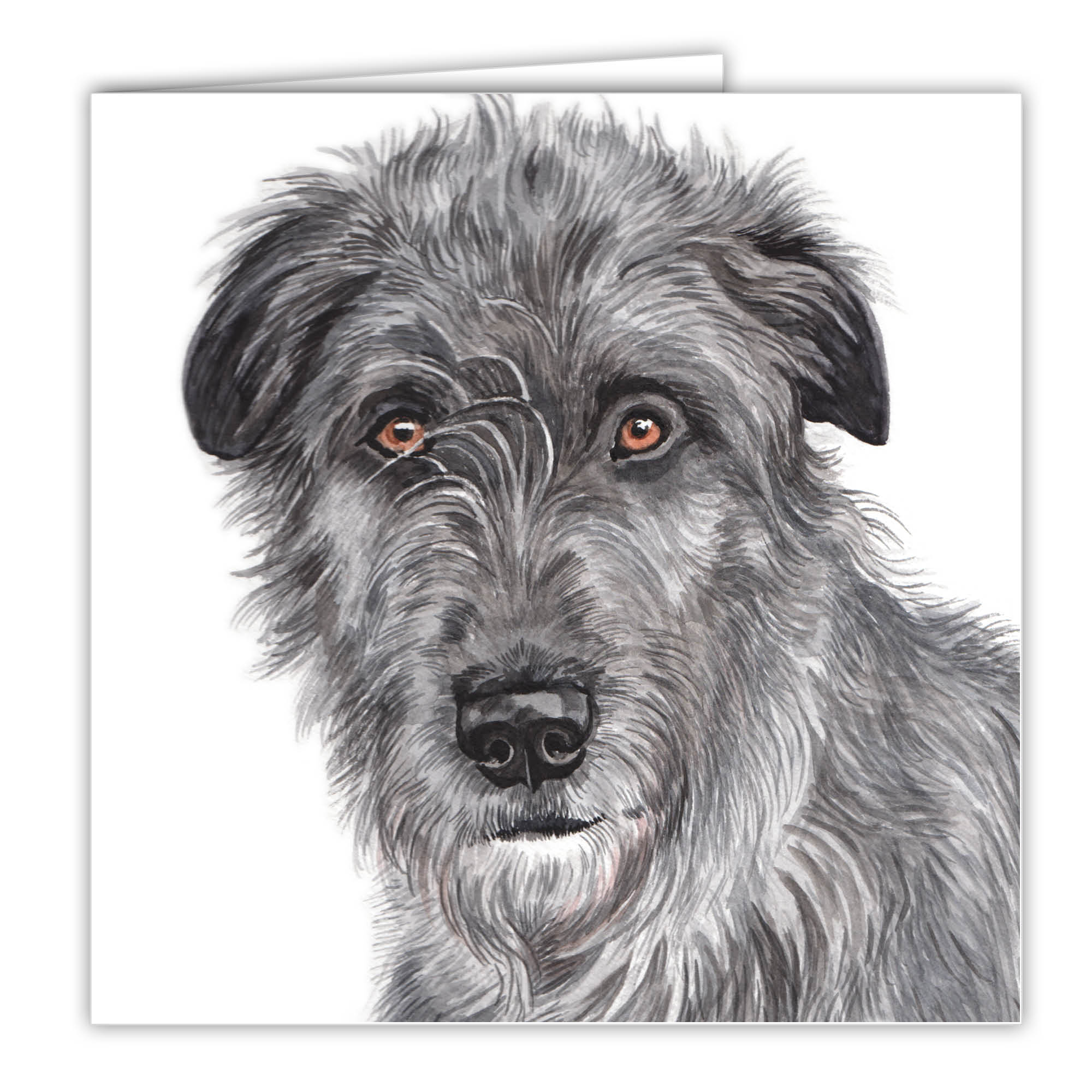 WaggyDogz Irish Wolfhound Greetings Card