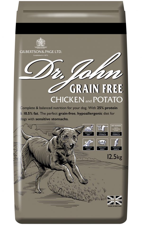Dr John Grain Free Chicken and Potato Dog Food 12.5kg