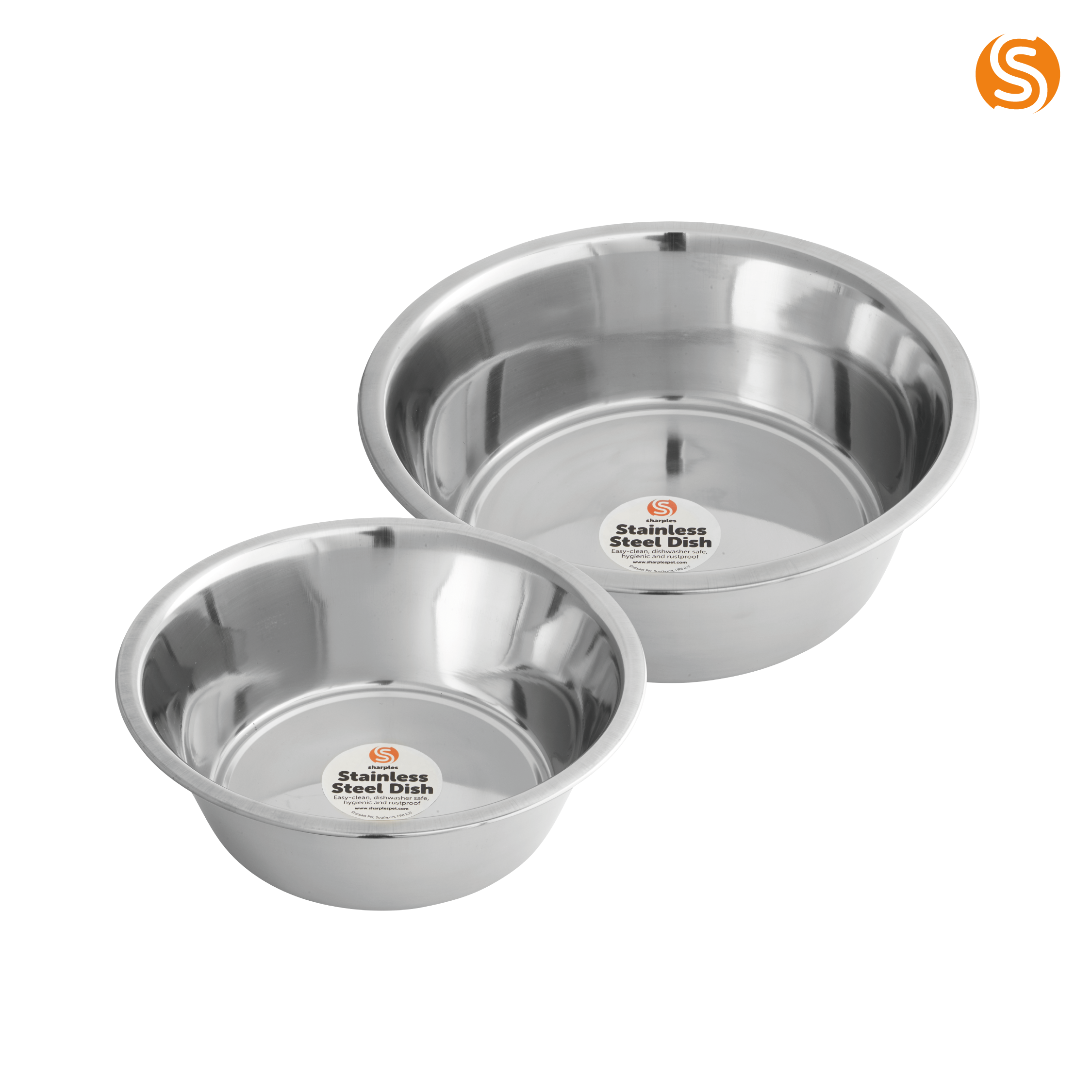 Sharples Fed 'N' Watered Stainless Steel Standard Feeding Bowl | Millie ...