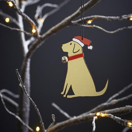 Sweet William Yellow Labrador Christmas Decoration