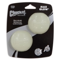 Chuckit Max Glow Ball Medium Twin Pack