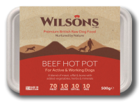 Wilsons Beef Hot Pot Premium Raw Frozen Dog Food 500g