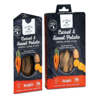 Go Native Carrot and Sweet Potato Dental Super Sticks 150g