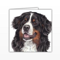WaggyDogz Bernese Mountain Dog Greetings Card
