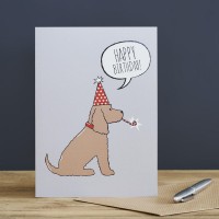 Sweet William Cocker Spaniel Birthday Card