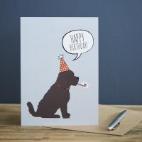 Sweet William Cockapoo Birthday Card