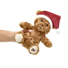 thumbnail-Petface Cassie Curly Christmas Teddy Plush Dog Toy