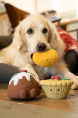 thumbnail-Petface Saski Satsuma Plush Christmas Dog Toy