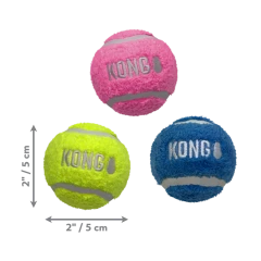 thumbnail-KONG Sport Softies Balls 3pk Assorted Small
