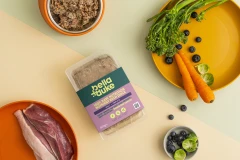 thumbnail-Bella and Duke Nutrient Rich Duck with Beef Adult Complete Raw Dinnertime Dances 500g