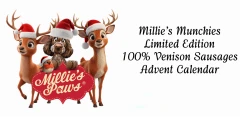 thumbnail-Millie's Munchies Limited Edition 100% Venison Sausages Advent Calendar
