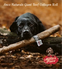 thumbnail-Anco Naturals Giant Beef Collagen Roll