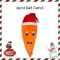 thumbnail-Ancol Karl Carrot Christmas Dog Toy