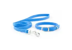 thumbnail-Ancol Small Bite Softweave Collar and Lead Set