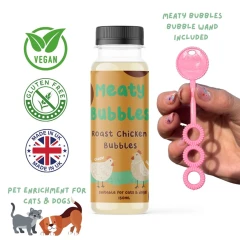 thumbnail-Meaty Bubbles Flavoured Pet Bubbles 150ml