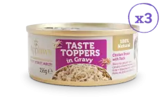 thumbnail-Applaws Taste Toppers Natural Wet Dog Food Gravy Multipack Tin 8pk