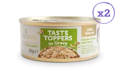 thumbnail-Applaws Taste Toppers Natural Wet Dog Food Gravy Multipack Tin 8pk