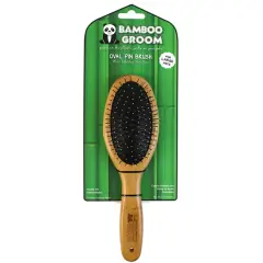 thumbnail-Bamboo Groom Oval Pin Brush