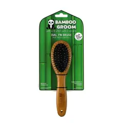 thumbnail-Bamboo Groom Oval Pin Brush