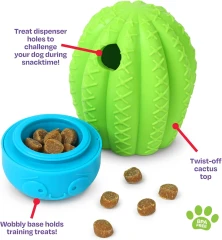 thumbnail-Brightkins Cactus Surprise Treat Dispenser