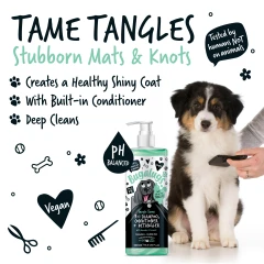 thumbnail-Bugalugs Tangle Tame 3 in 1 Dog Shampoo, Conditioner and Detangler 500ml