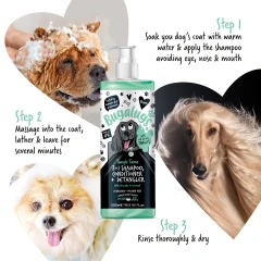 thumbnail-Bugalugs Tangle Tame 3 in 1 Dog Shampoo, Conditioner and Detangler 500ml