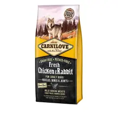 thumbnail-Carnilove Fresh Chicken and Rabbit Dry Dog Food 1.5kg