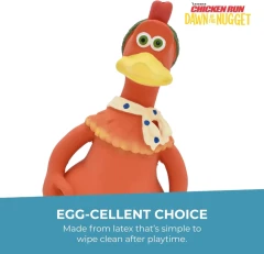 thumbnail-Happy Pet Chicken Run Ginger Latex Dog Toy