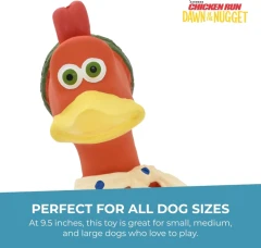 thumbnail-Happy Pet Chicken Run Ginger Latex Dog Toy