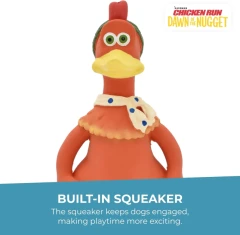 thumbnail-Happy Pet Chicken Run Ginger Latex Dog Toy