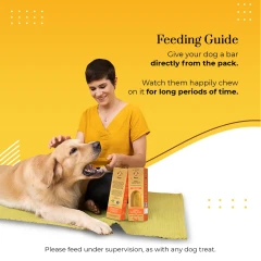 thumbnail-Dogsee Medium Carrot Dog Chew Bars 70g