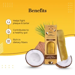 thumbnail-Dogsee Medium Coconut Dog Chew Bars 70g