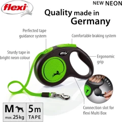 thumbnail-Flexi Neon Tape 5m Retractable Lead