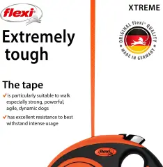 thumbnail-Flexi Xtreme Tape Orange and Black Medium 5m