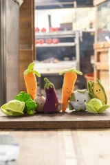 thumbnail-Greenfingers Petface Fluffy Callie Cauliflower Plush Dog Toy