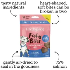 thumbnail-Forthglade Fishy Bites Salmon with Dill 70g