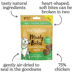 thumbnail-Forthglade Meaty Bites Chicken with Apple 70g