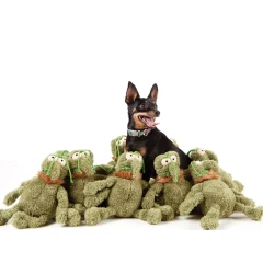 thumbnail-FuzzYard Scratchy The Green Flea Plush Dog Toy