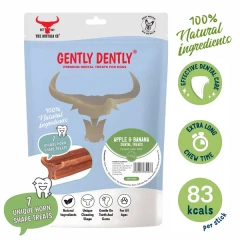 thumbnail-The Buffalo Co. Gently Dently Apple and Banana Dental Treats for Dogs 175g