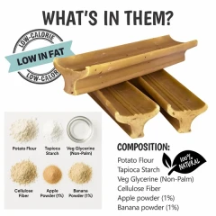 thumbnail-The Buffalo Co. Gently Dently Apple and Banana Dental Treats for Dogs 175g