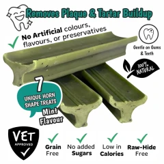 thumbnail-The Buffalo Co. Gently Dently Fresh Breath Mint Dental Treats for Dogs 175g