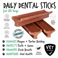 thumbnail-The Buffalo Co. Gently Dently Salmon Dental Treats for Dogs 175g