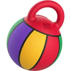 thumbnail-GiGwi Rubber Jumball Basketball With Handle Multi Small