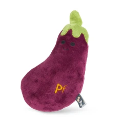 thumbnail-Greenfingers Petface Fluffy Aubri Aubergine Plush Dog Toy
