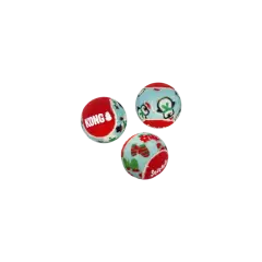 thumbnail-KONG Holiday SqueakAir Balls 6Pk Small 2023 Design