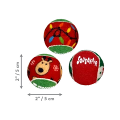 thumbnail-KONG Holiday SqueakAir Balls 6 pk Small 2024 Design