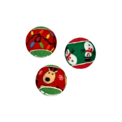 thumbnail-KONG Holiday SqueakAir Balls 6 pk Small 2024 Design