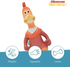 thumbnail-Happy Pet Chicken Run Rocky Latex Dog Toy