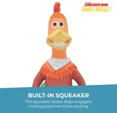thumbnail-Happy Pet Chicken Run Rocky Latex Dog Toy