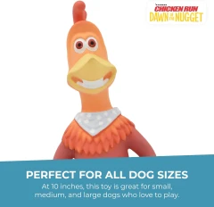 thumbnail-Happy Pet Chicken Run Rocky Latex Dog Toy